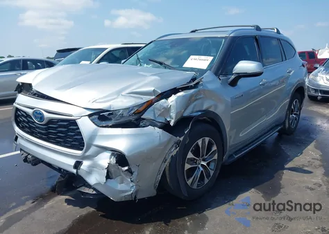2020 Toyota Highlander Hybrid Xle from USA, damaged, VIN 5TDGARAH2LS502109